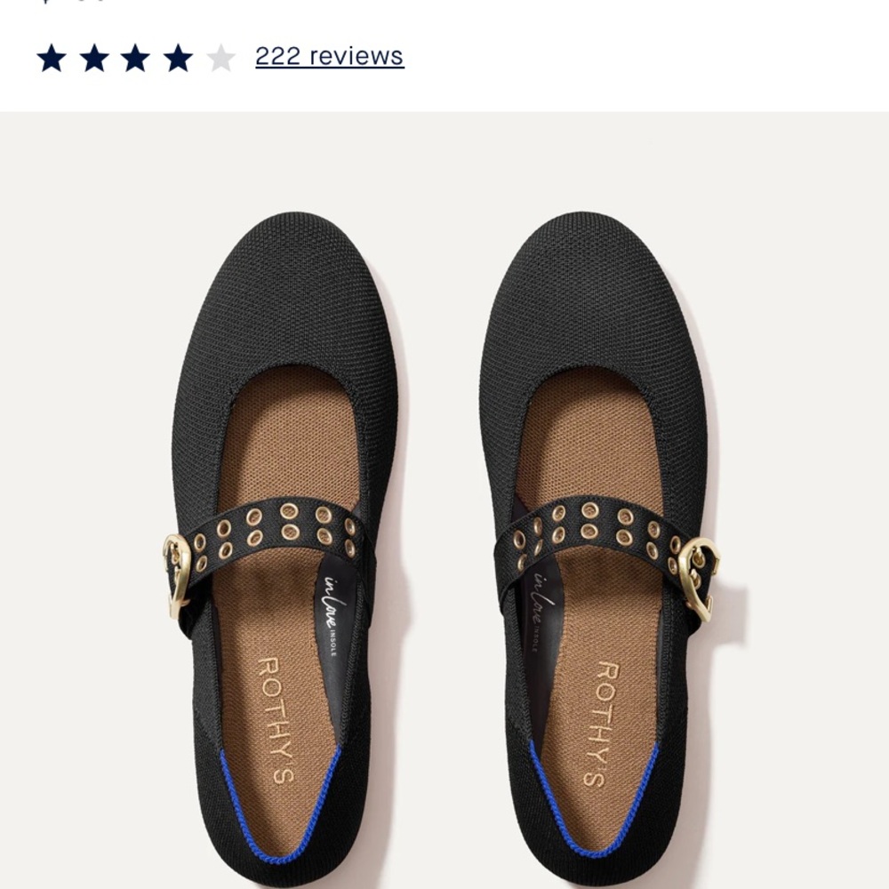Rothy's Black Ballet Mary Jane